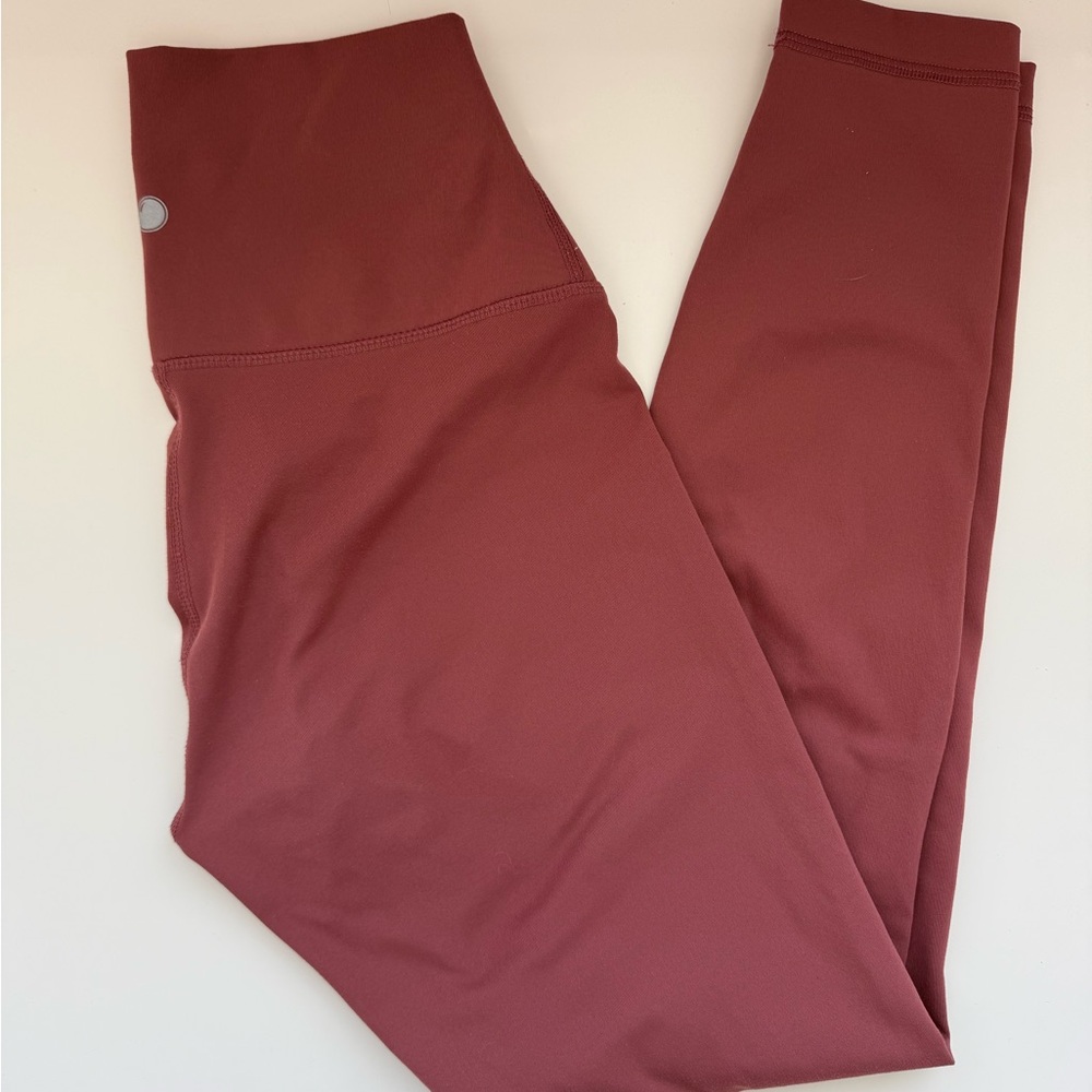 Yogalicious Maroon High-Waisted Leggings